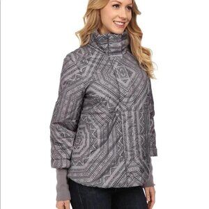 Prana Lily Puffer Jacket Gull‎ Flurry Size Small